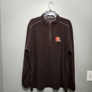 Clevland Brown  Quarter-Zip Pullover Sweater Long Sleeve Size XXL